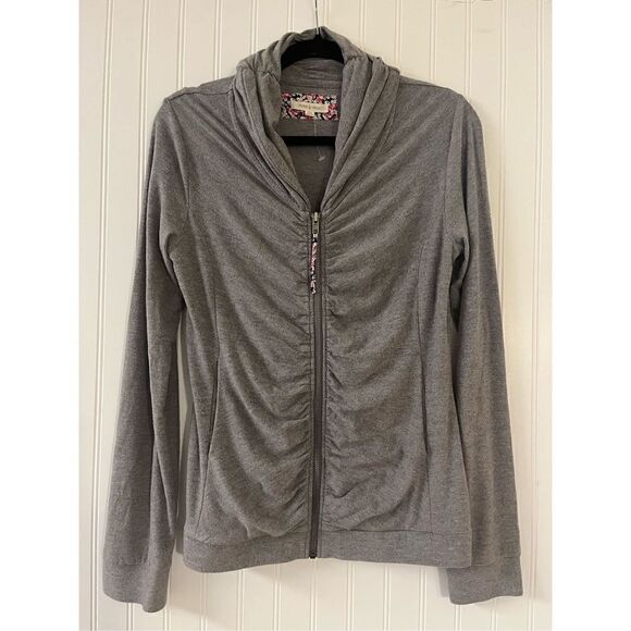 Anthropologie zip up jacket by Pure & Good gray sz Med - Picture 1 of 4